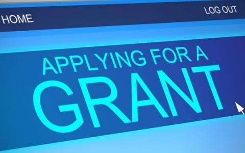 Computer screen applying for a Grant