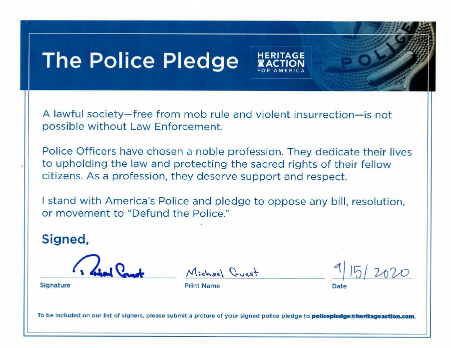 Police Pledge